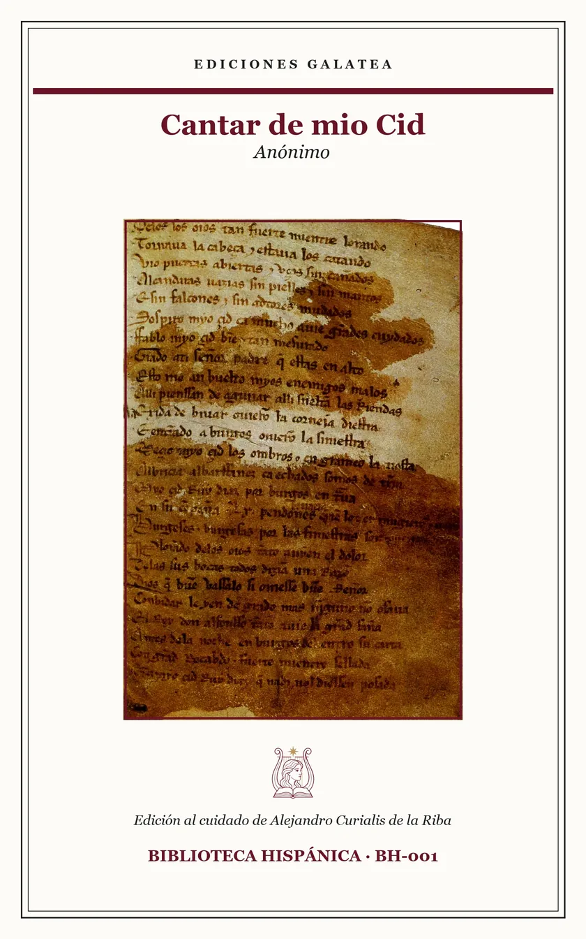 Cubierta de Cantar de mio Cid, de Anónimo, en Ediciones Galatea
