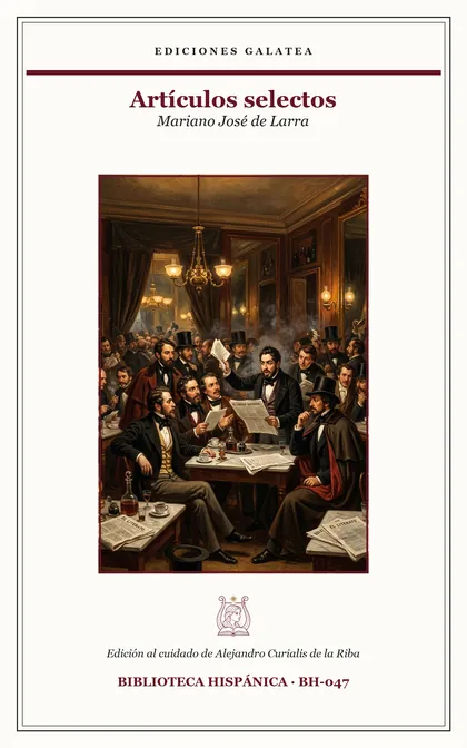 Cubierta de Artículos selectos, de Mariano José de Larra